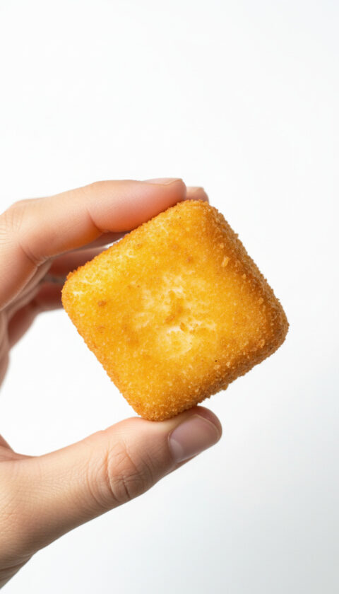 Cubitos de queso empanado
